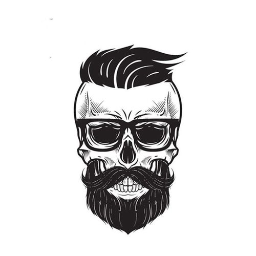 暗黑黑白潮流防水霸气个性骷髅贴纸酷汽车摩托车网红贴花3d贴纸