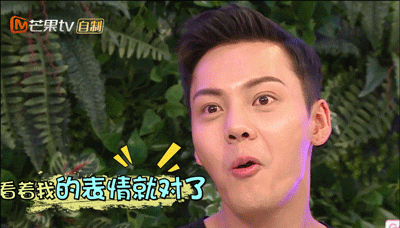 大本营的秘密花园陈伟霆吃货看着我的表情就对了gif动图_动态图_表情