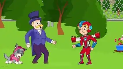 汪汪队立大功:莱德大战可恶的市长,身处困境仍然保护狗狗安全!