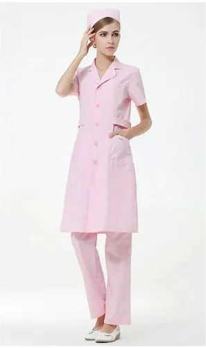 护士服短袖粉色白色美容院医院药店工作服夏装薄款牙科口腔服