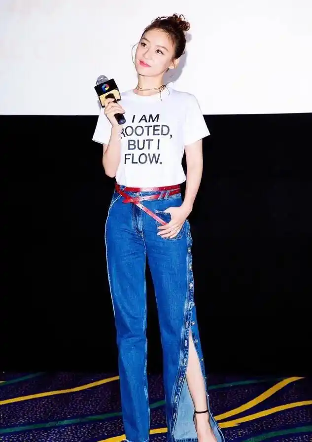 杨蓉|高腰裤|时髦_新浪新闻