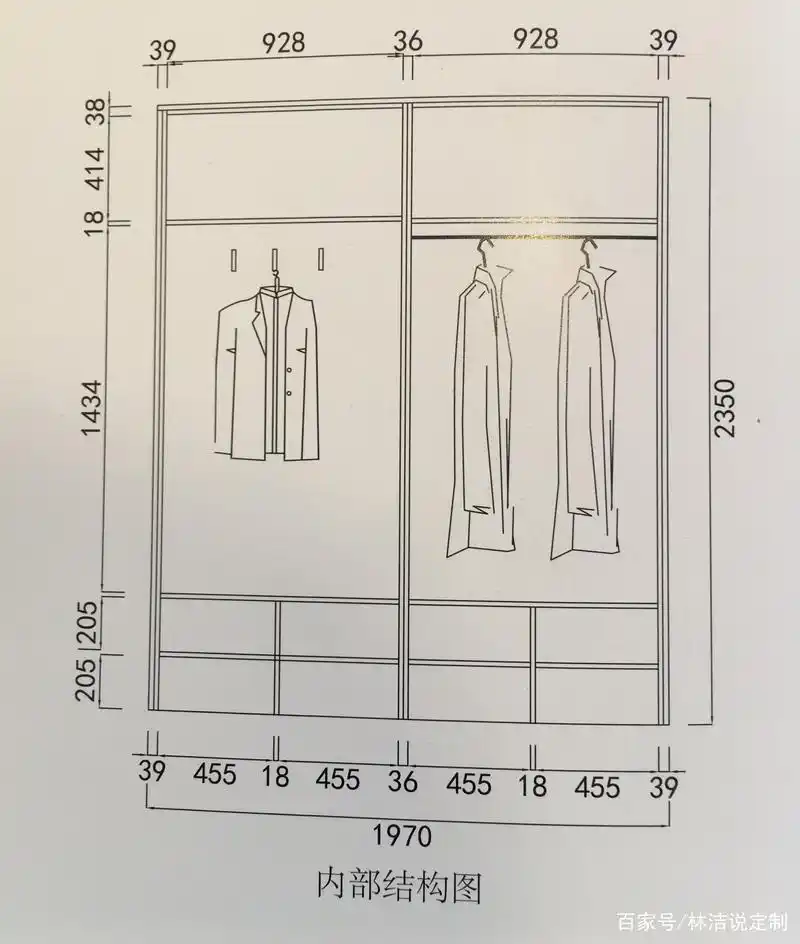 设计师林洁设计的4款鞋柜和图纸,了解一下