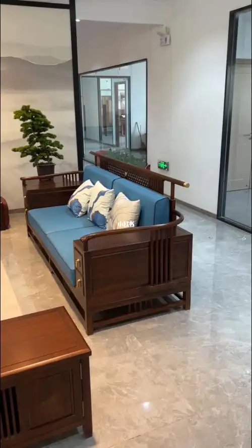 新中式实木禅意客厅沙发组合