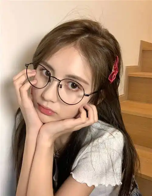 文艺复古圆形眼镜框女素颜眼镜韩版学生金属细边镜框日系潮配近视银色