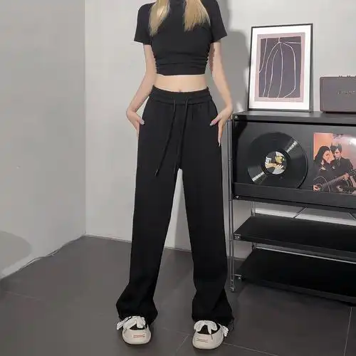 阔腿设计显腿长,束脚裤子又不会显得 - 抖音