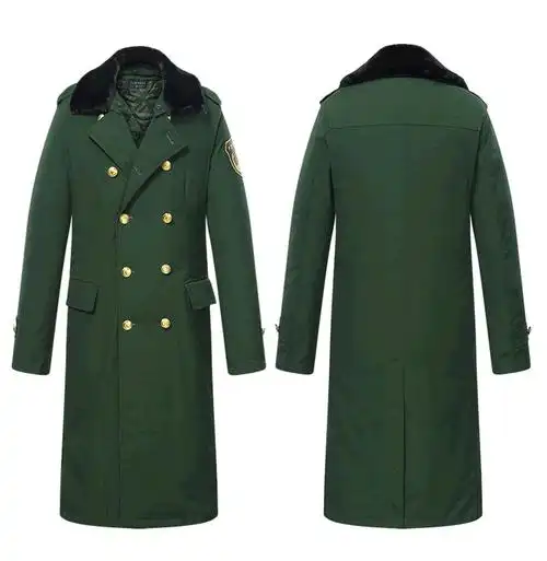 加厚橄榄绿/海洋/天空/武消防长款常服大衣 寒区可拆卸中长款棉衣