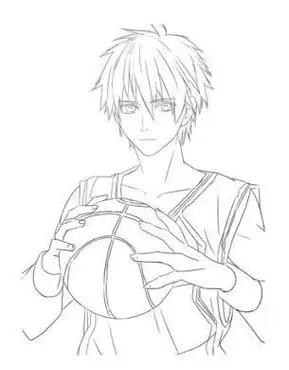 简笔画动漫帅气男生图片