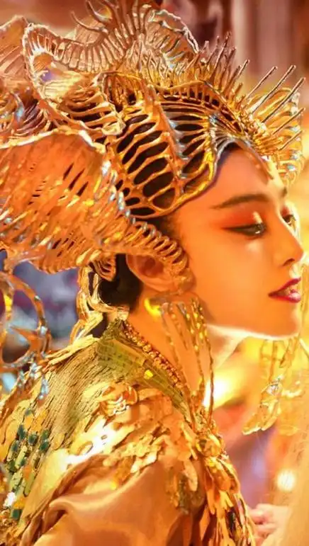 那种有攻击性的美艳,配上妲己的妖媚,范冰冰将"狐狸精"的妖气和魅惑