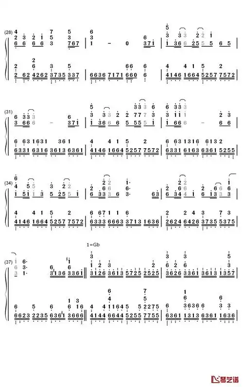 请笃信一个梦钢琴简谱-数字双手-周深3
