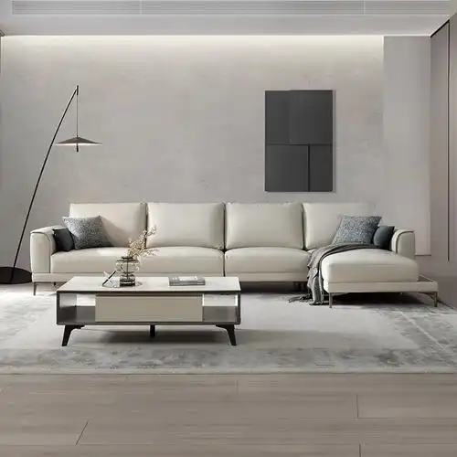 顾家家居kuka简约现代真皮沙发头层牛皮皮艺沙发dk107830天发货