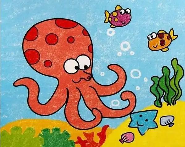 海底世界绘画作品 有关海底世界的画-图片大观-奇异网