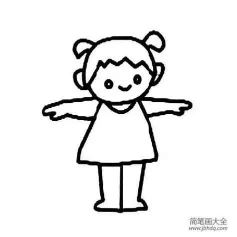 做早操的小女孩简笔画图片幼儿学画做早操的小男孩--简笔画大全做操