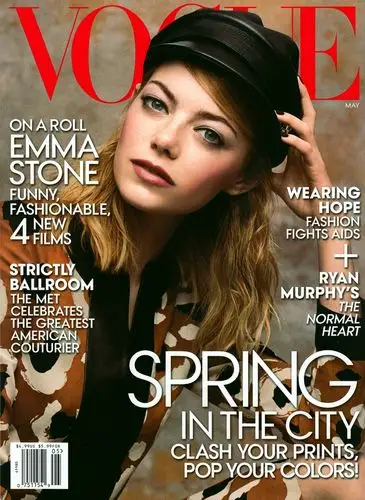 emma stone为《vogue》拍摄高贵优雅内页 | 时尚微杂志