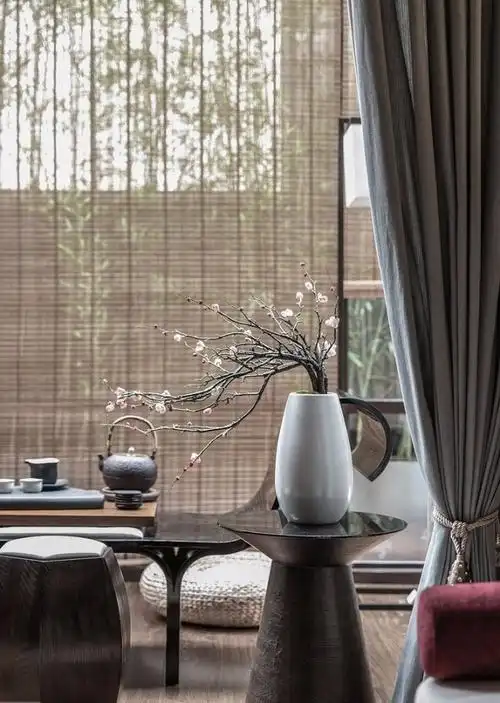 新中式风格别墅装修茶室小景