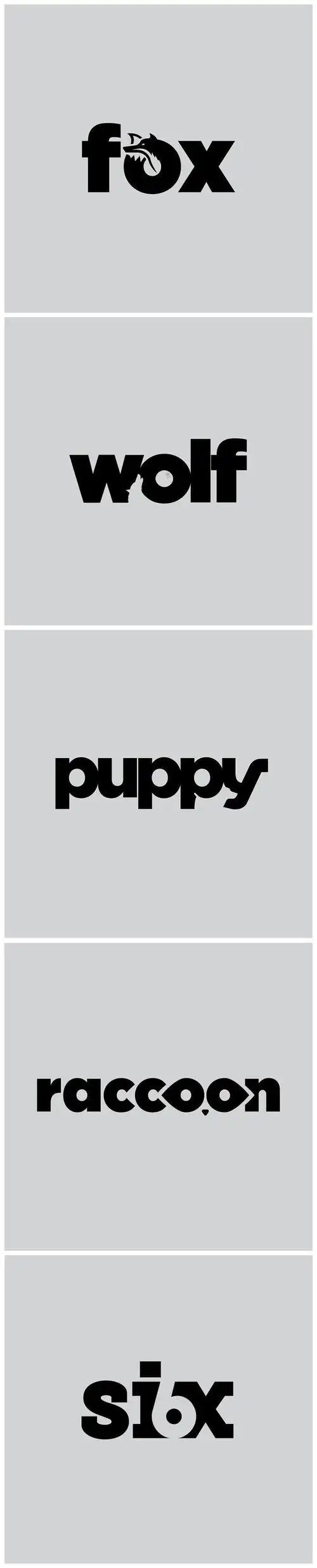 创意英文单词字体设计