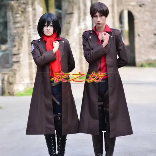进击的巨人 反击之翼 兵长利威尔/艾伦 风衣外套 cos  衣之坊