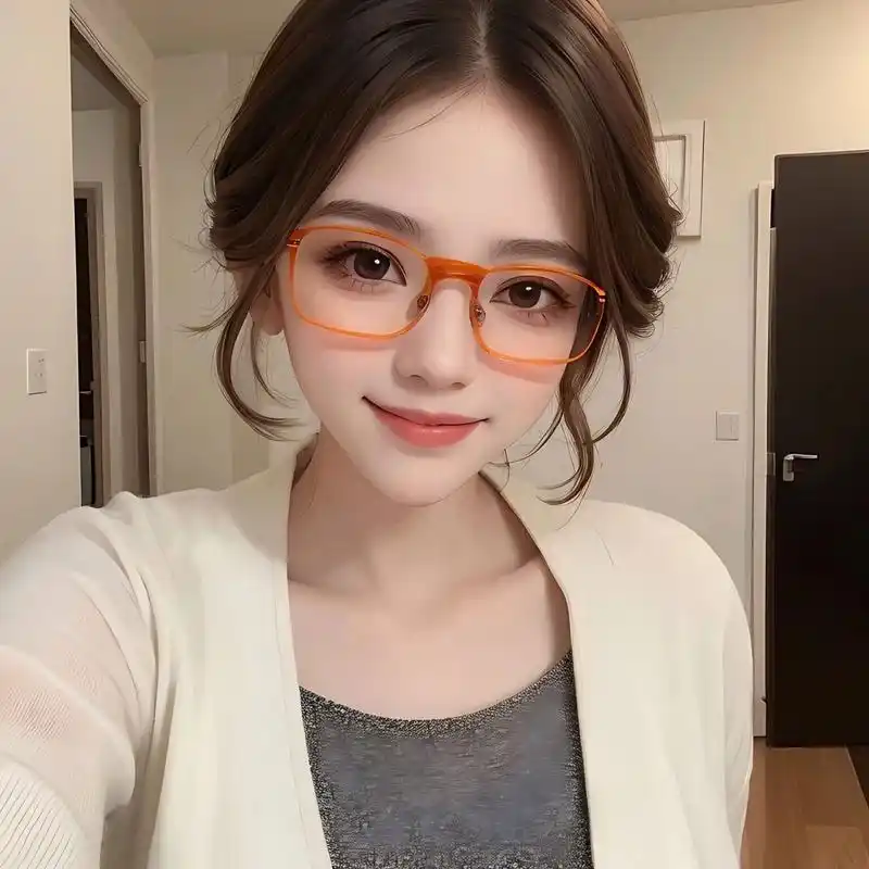 你们要的戴眼镜的女生头像来喽