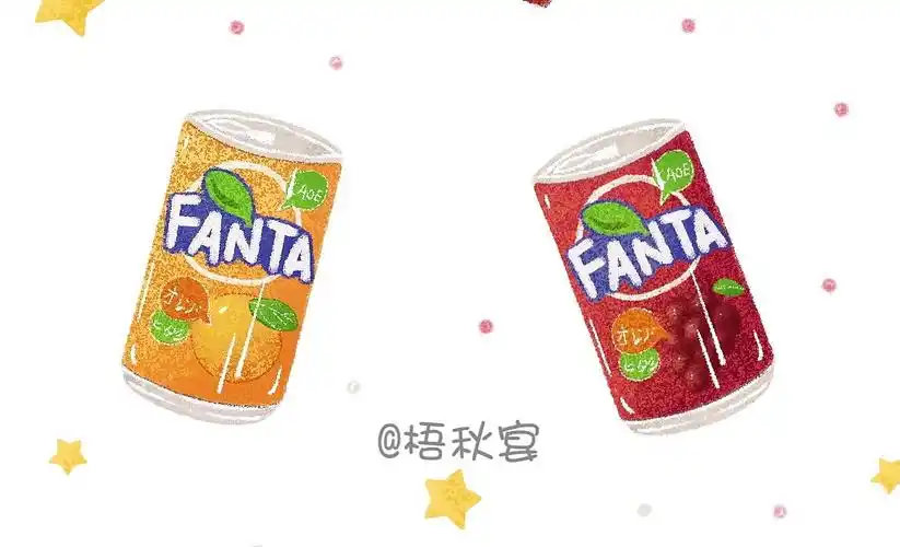 一组小零食插画