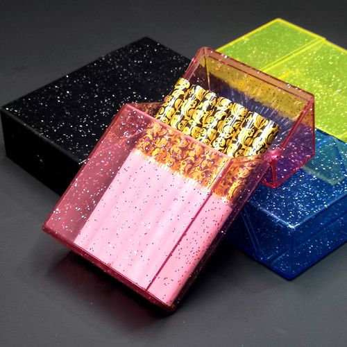 塑料潮流烟盒透明男女通用粉色个性创意定制男便携20支散装可定做