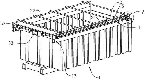 一种货车棚布自动遮盖结构