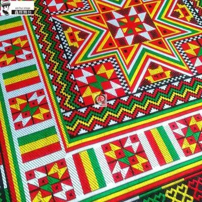 瑶族本土经典c八角花纹样花边织带瑶家人服装头帕民族特色配饰辅