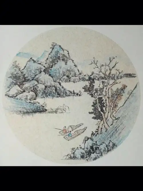 少儿国画小品山水画