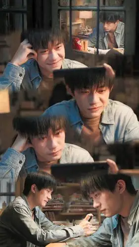 粉丝自制易烊千玺x韦一航溶图让航航带你回到去年的冬天