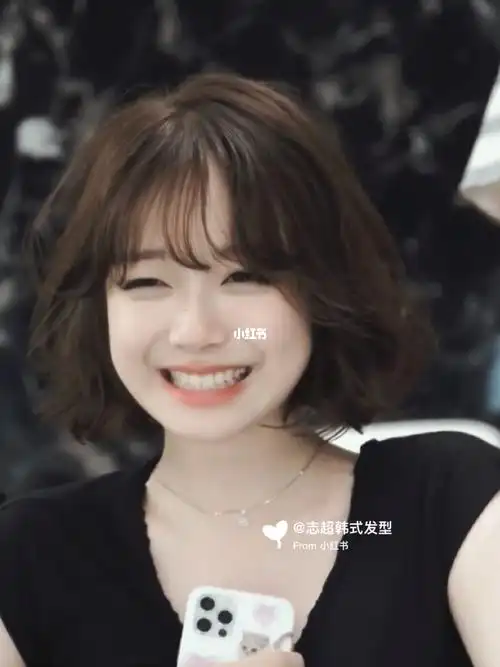 中短发蓬松烫太好看了吧北京烫头发短法烫发