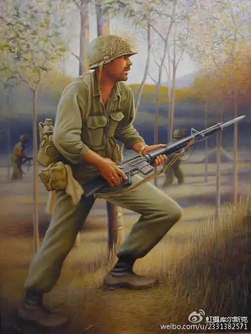 朝鲜战场上,装上刺刀和志愿军对抗的美军士兵不在少数;越南战争中