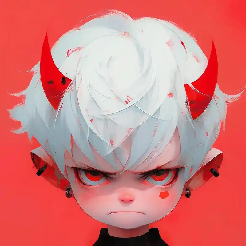 男生头像,可爱的小恶魔.#优质头像 #动漫头像 #男生头像