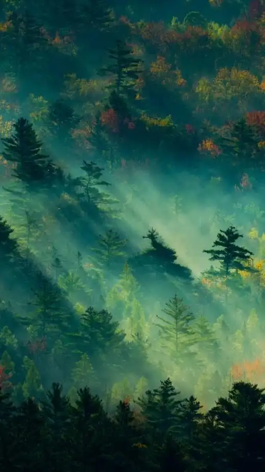 绿色森林氧吧,天然护眼高清手机壁纸