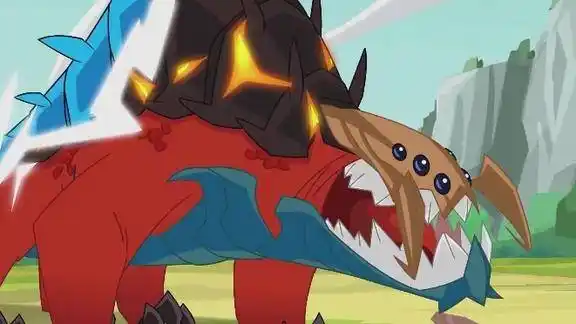 兽王争锋灵丝兽发动爆风攻击对手被打成了筛子