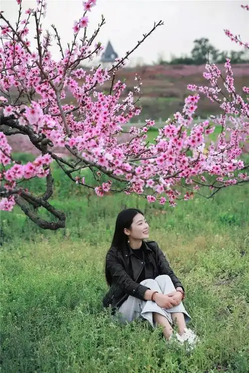 摄影记丨桃花树下,笑靥如花