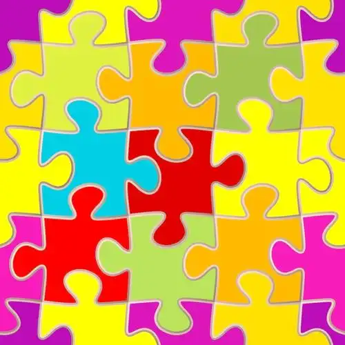 拼图无缝矢量背景