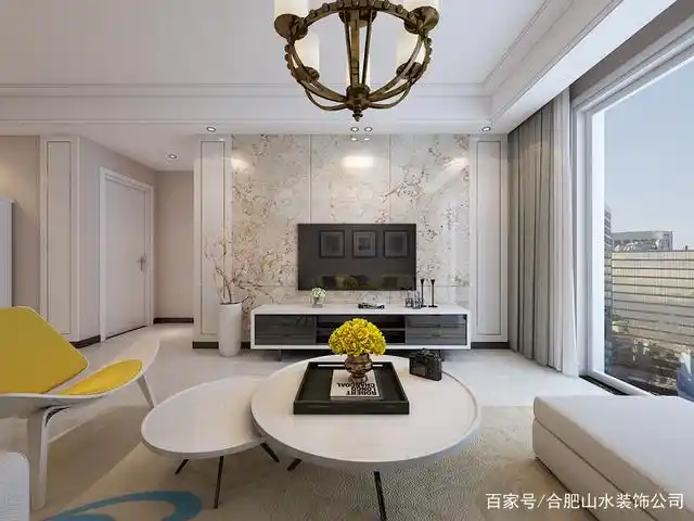 110平米三室两厅装修效果图,现代风格的优雅诠释