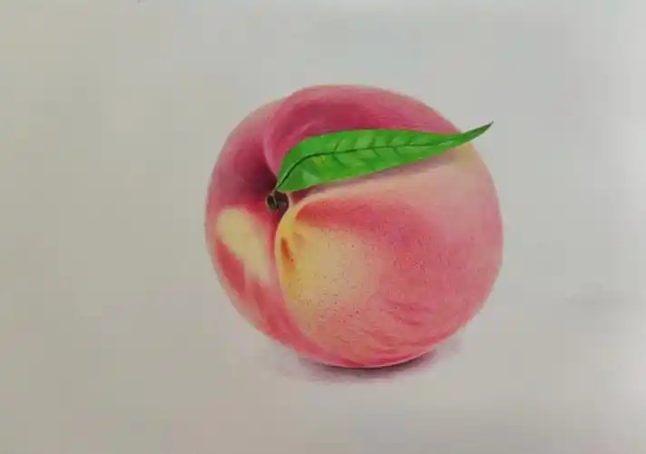 彩铅桃子