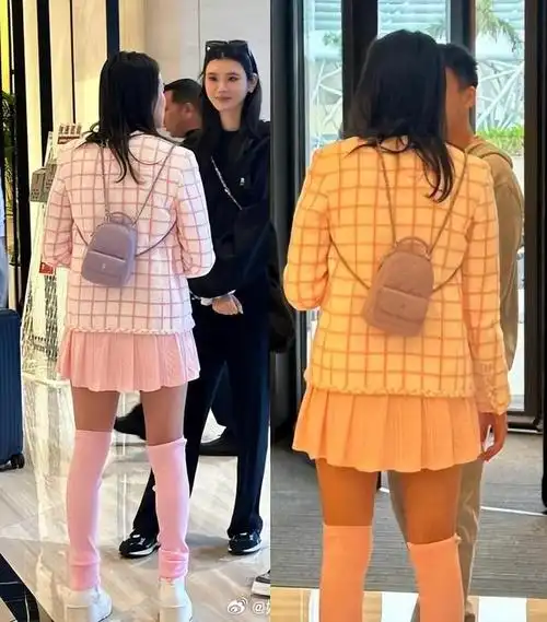何猷君夫妇被偶遇奚梦瑶美得突出给同行姑子拍照穿搭引热议