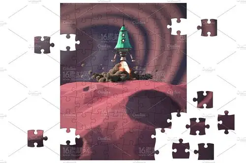 照片拼图效果样机模板psd分层素材