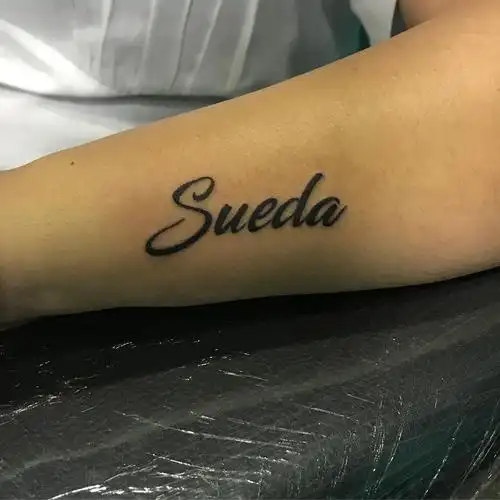 小臂英文单词纹身图案