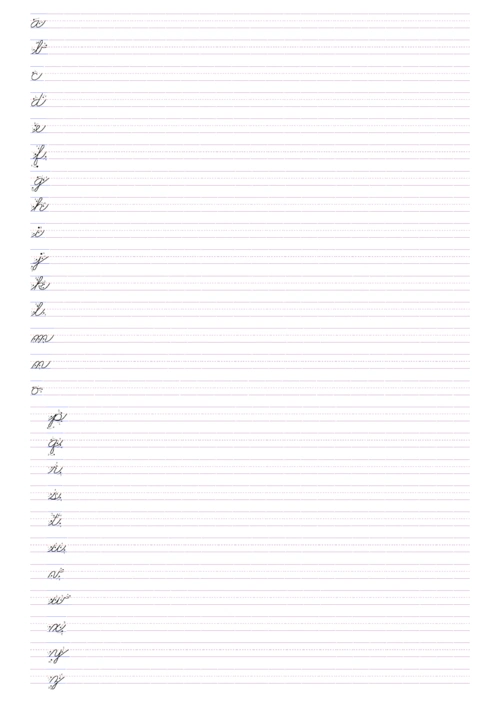 英文书写字帖(圆体)