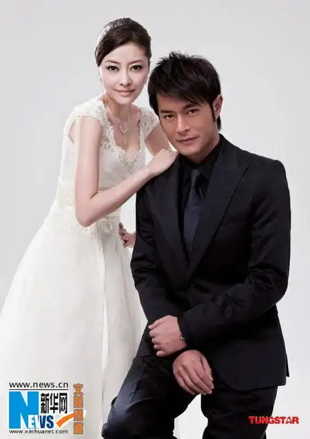 熊黛林与古天乐拍纯美婚纱照(图)