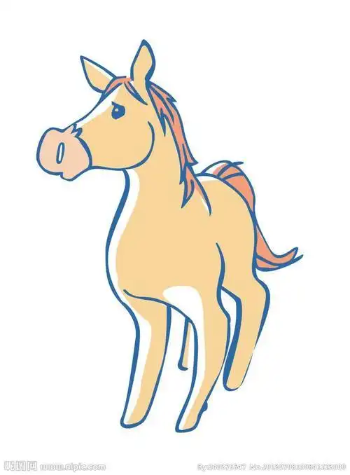 q版马的简笔画颜色搭配