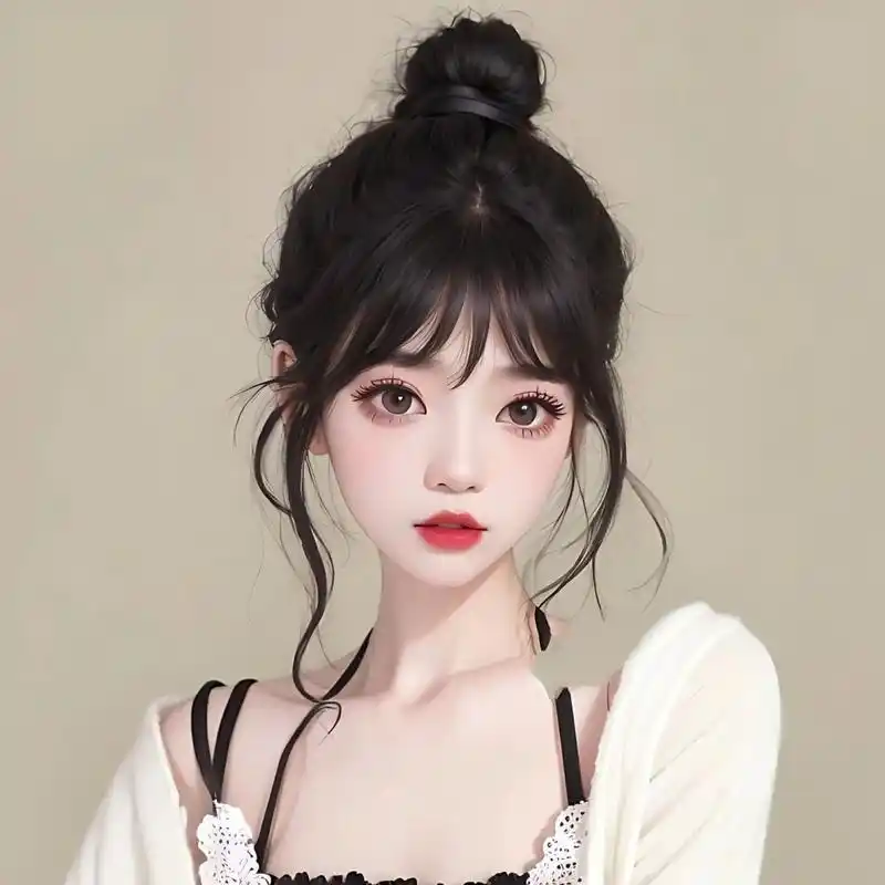 女生头像/丸子头 一切尽意 百事从欢