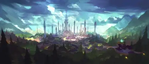 魔兽同人画作往日的达拉然吉安娜的求学时光