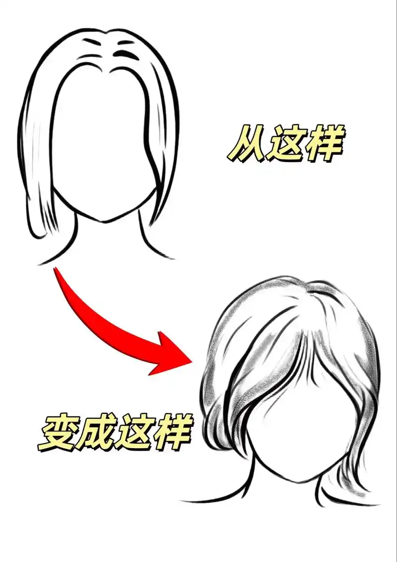 超简单的八字刘海打理方法!吹风机大风吹干,先向下吹发根,再向 - 抖音