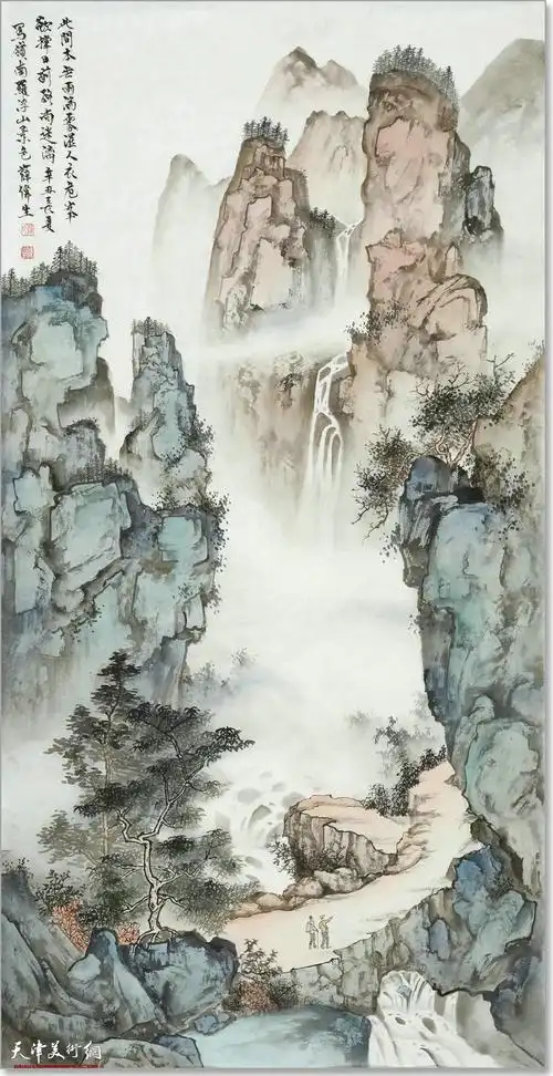 天津美术学院何延喆北宗山水画高级研修班学员作品欣赏