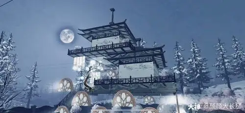 『伸春』古风中式风格单人地基庄园建筑,自带仙气的悬空建筑