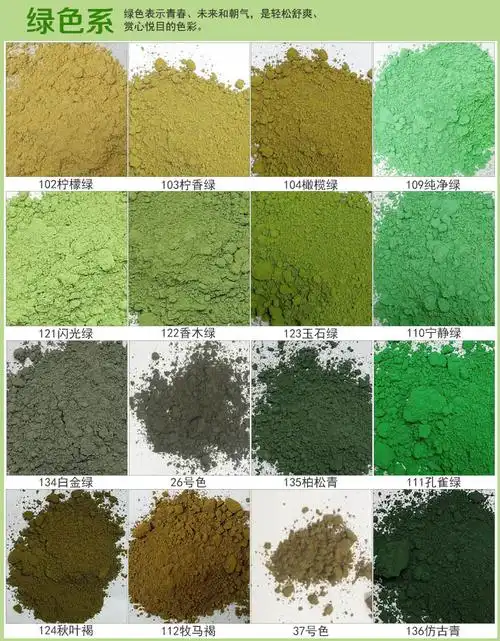 内外墙无机矿物氧化铁贝壳粉颜料水性色浆水泥腻子调色色粉揽欧102