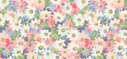 小清新碎花平铺彩色海报背景小清新小碎花唯美花纹花卉清新淡雅背景图