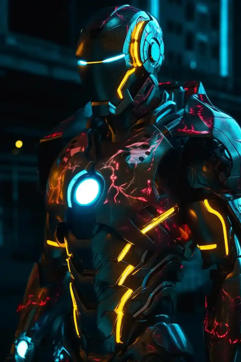 定制生图.#科幻 #漫威 #钢铁侠 #视觉 #钢铁侠战甲 - 抖音